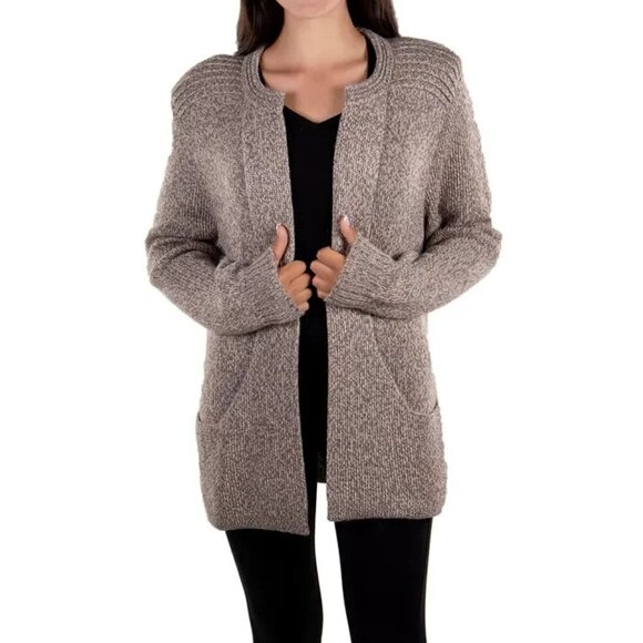 Simply Natural Sweaters - Simply Natural Women's Alpaca Linda Ebel Cape Size XL Melange Tan